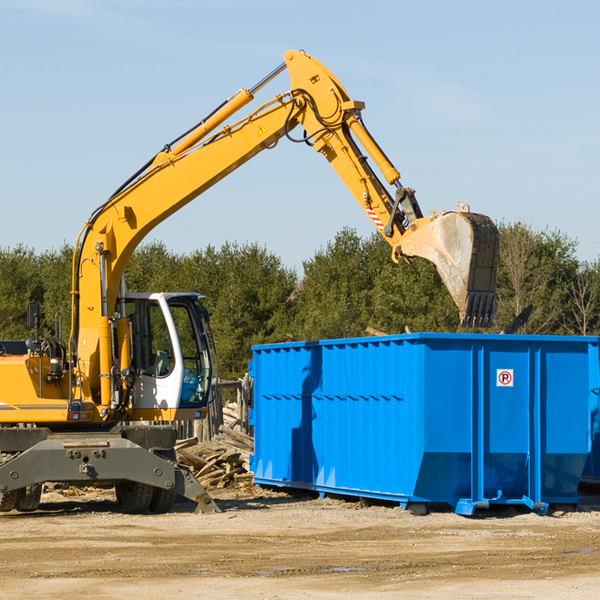 what are the rental fees for a residential dumpster in Paint Rock